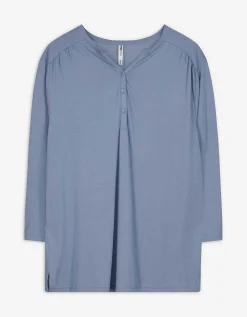 Longsleeve - Viscose - lichtblauw