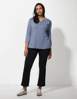 Longsleeve - Viscose - lichtblauw