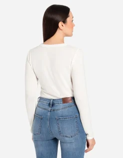 Longsleeve - Viscose - wit