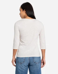 Longsleeve - Vooropdruk - beige