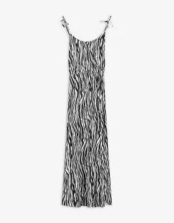 Maxi-jurk - Motief all-over - wit