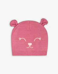 Muts - Borduursel - roze