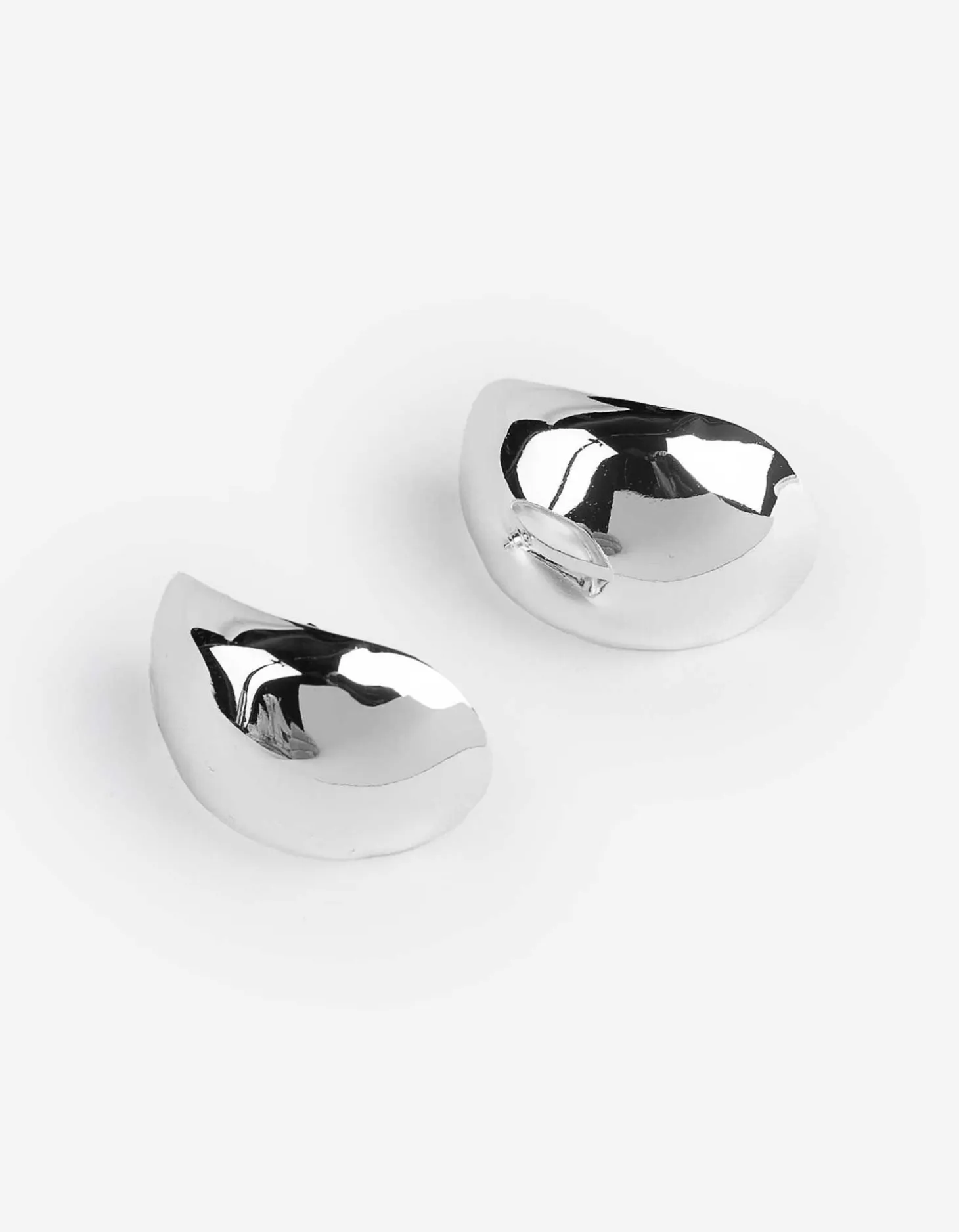 Oorbellen - Effen - zilver