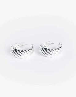 Oorbellen - Roestvrijstaal - zilver