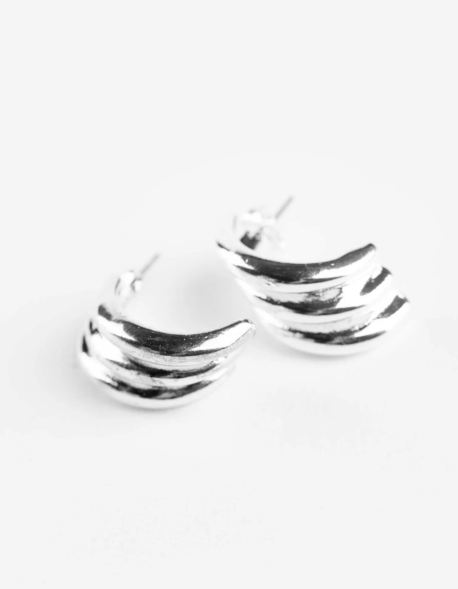 Oorbellen - Set van 4 - zilver