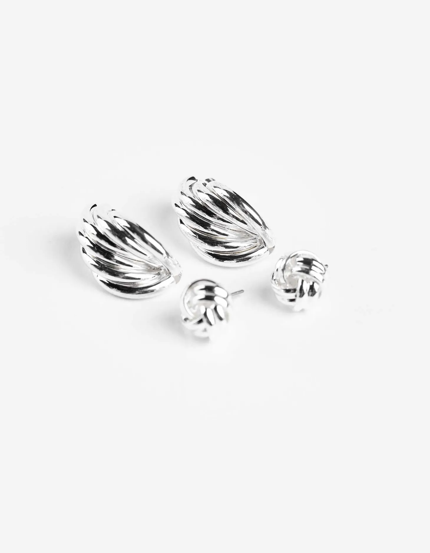 Oorbellen - Set van 2 - zilver