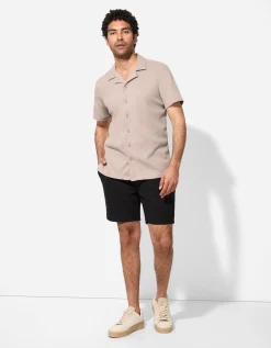 Overhemd - Effen - beige