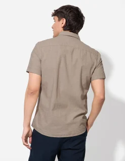Overhemd - Gemêleerd - beige