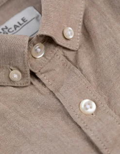 Overhemd - Gemêleerd - beige