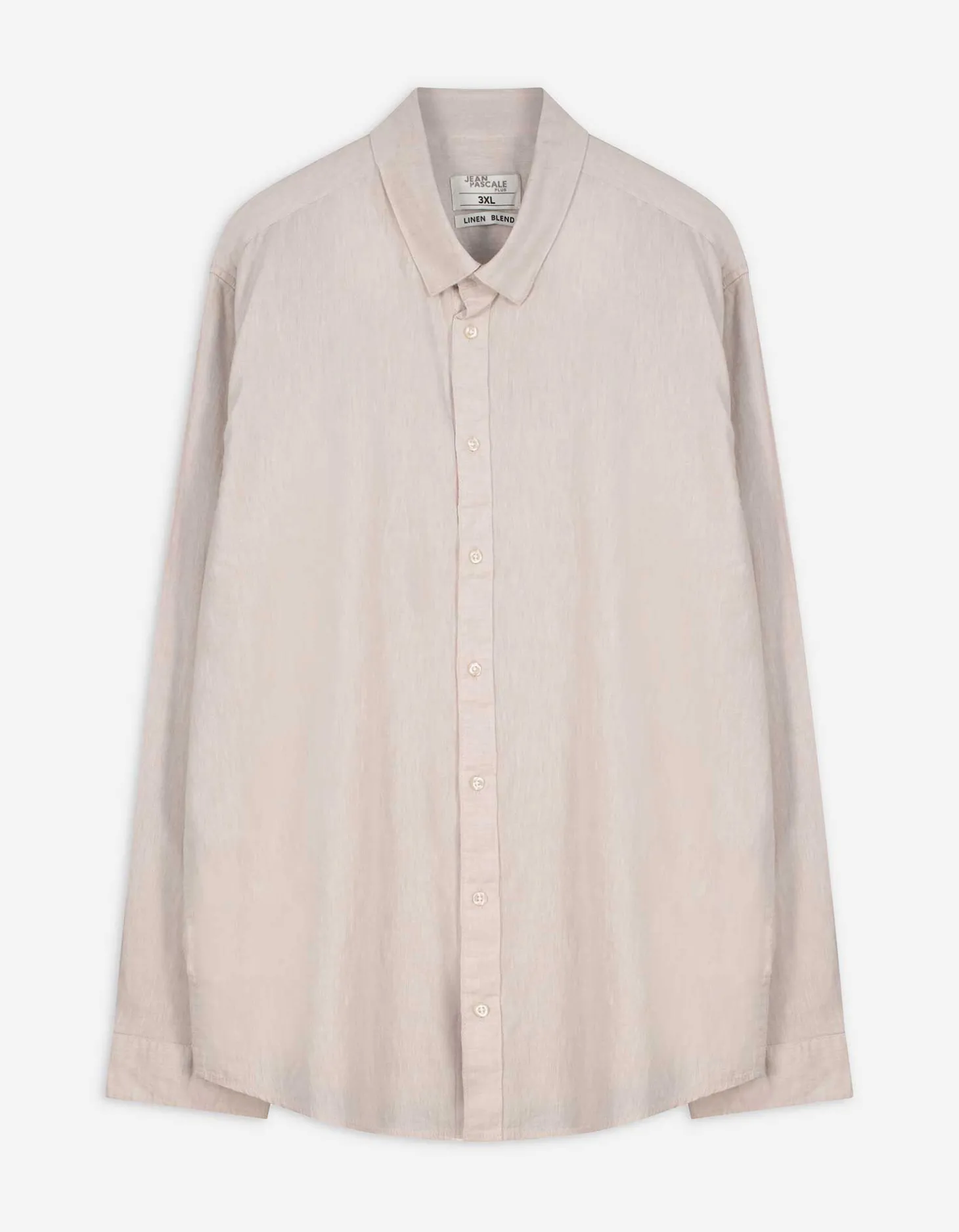 Overhemd - Linnenlook - beige
