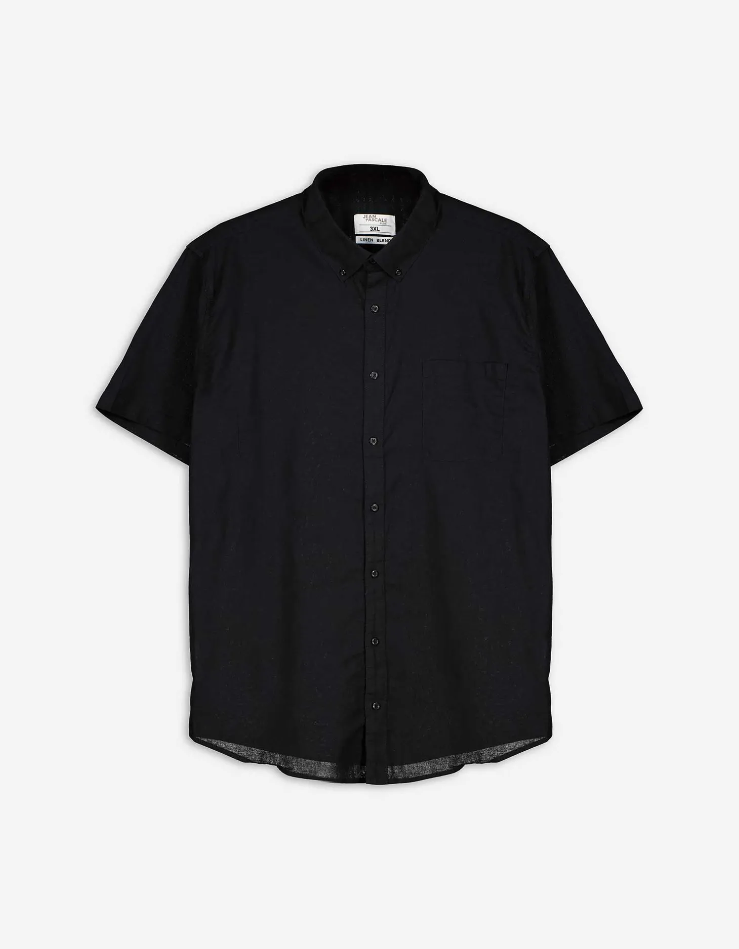 Overhemd - Linnenlook - zwart