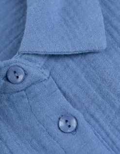 Overhemd - Mousseline - blauw