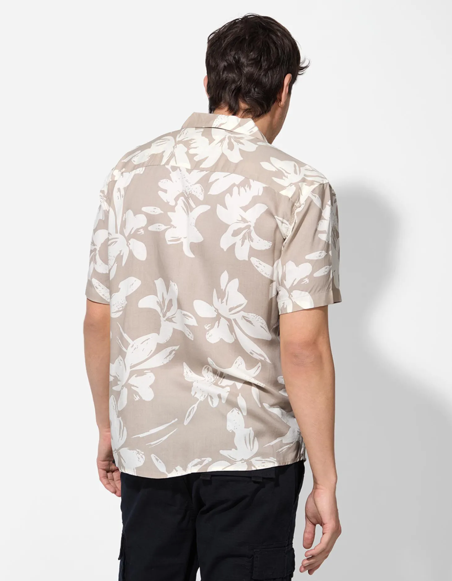 Overhemd - Print all-over - beige