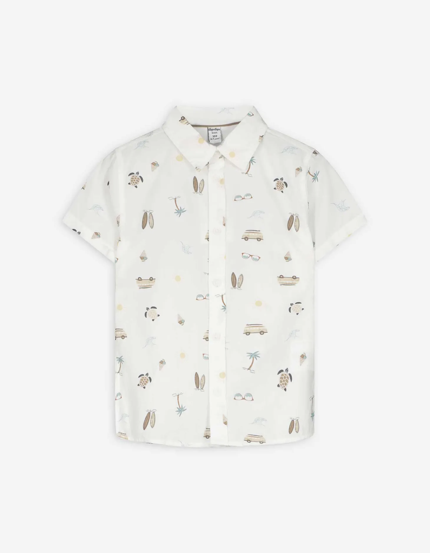 Overhemd - Print all-over - wit