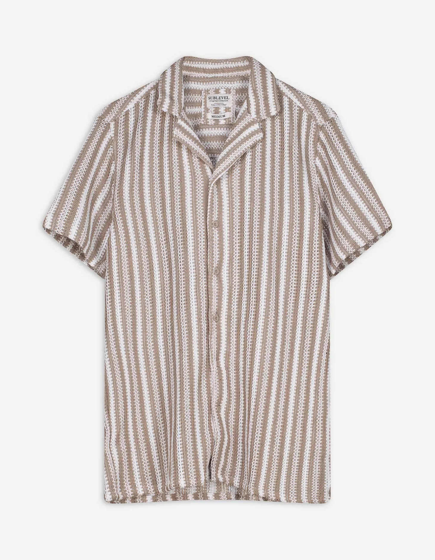 Overhemd - Strepen - beige