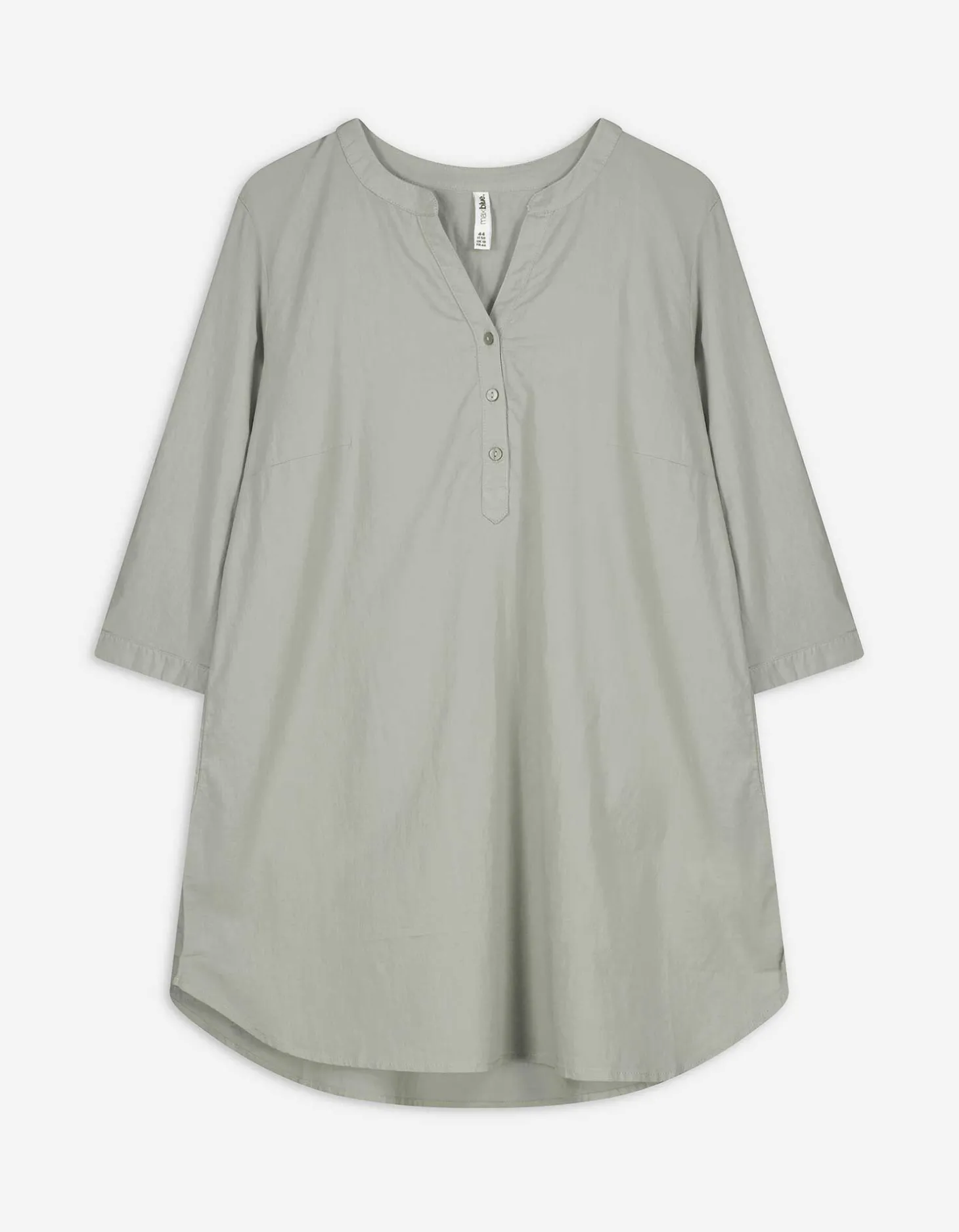 Overhemdblouse - Effen - donkergroen