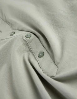 Overhemdblouse - Effen - donkergroen