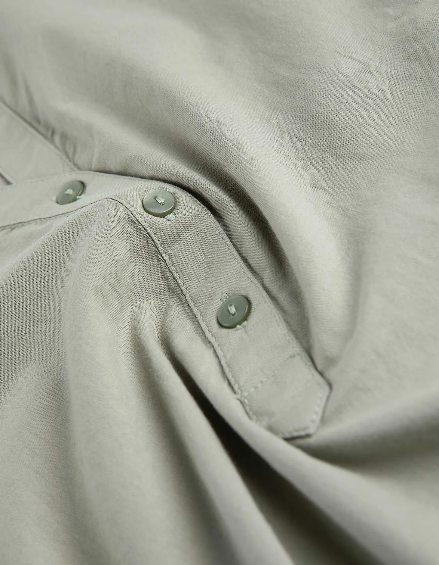 Overhemdblouse - Effen - donkergroen