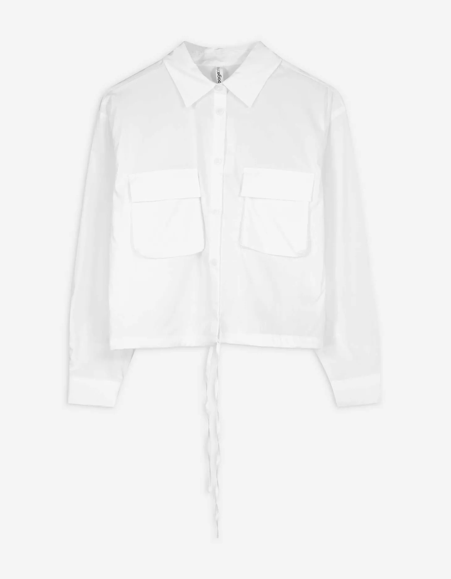 Overhemdblouse - Effen - wit