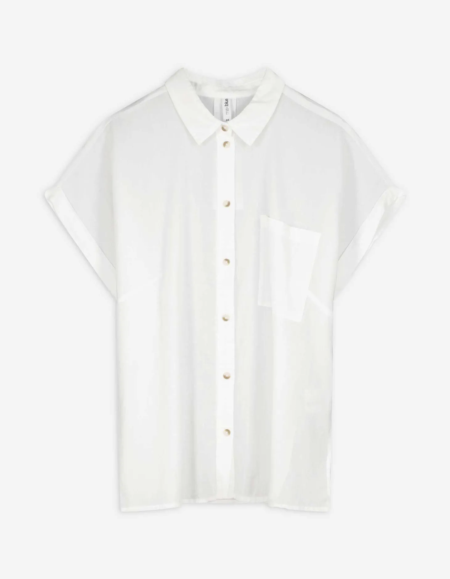 Overhemdblouse - Effen - wit