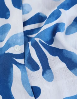 Overhemdblouse - LENZING™ ECOVERO™ - wit