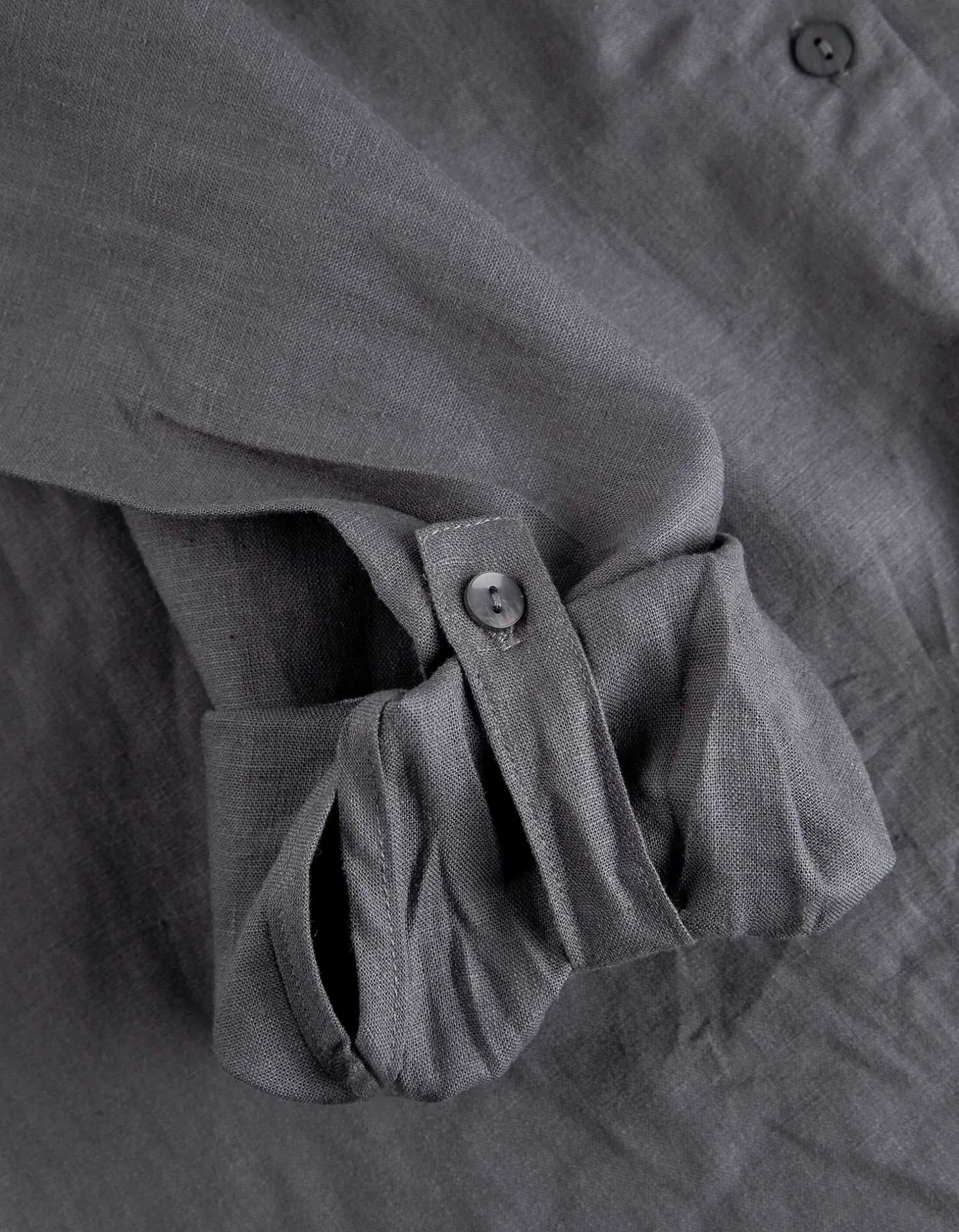 Overhemdblouse - Linnenmix - zwart