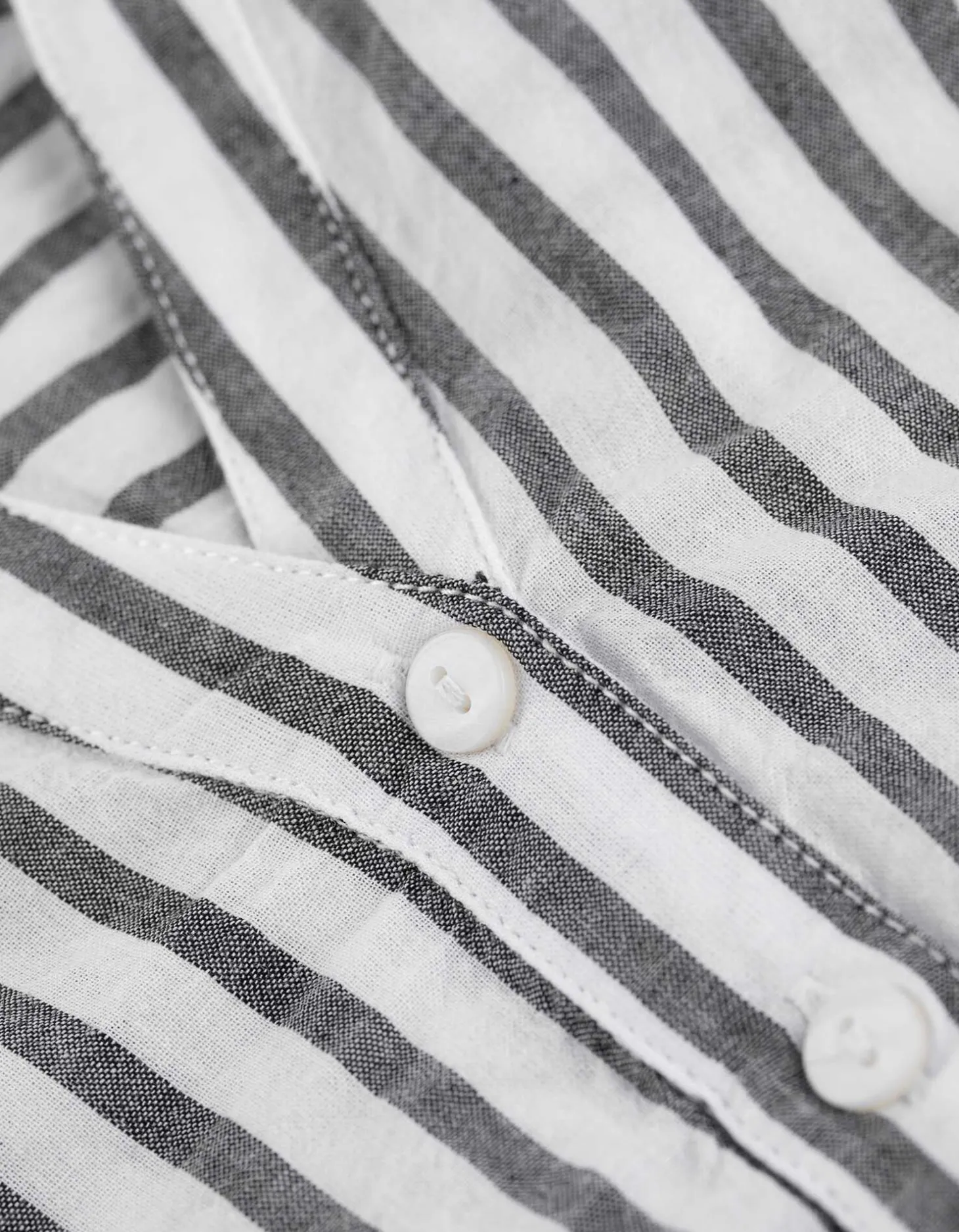 Overhemdblouse - Strepen - zwart