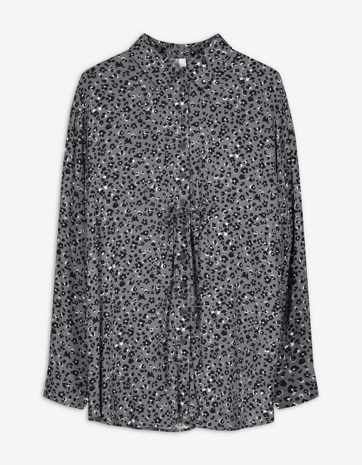 Overhemdblouse - Zwangerschapskleding - donkergrijs