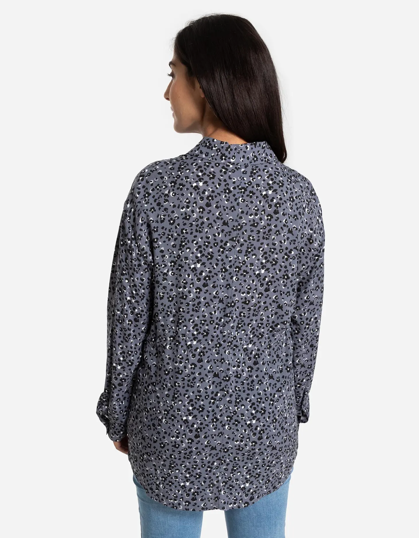 Overhemdblouse - Zwangerschapskleding - donkergrijs