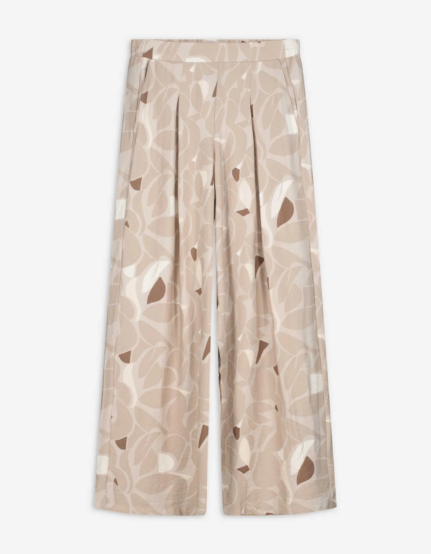 Palazzobroek - Print all-over - beige