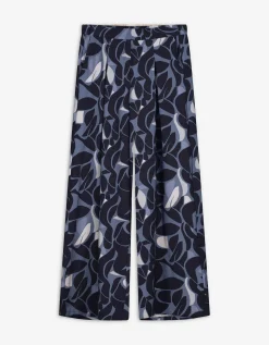 Palazzobroek - Print all-over - blauw