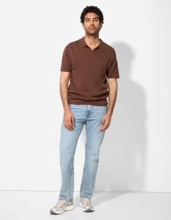 Poloshirt - Breigoed - donkerbruin