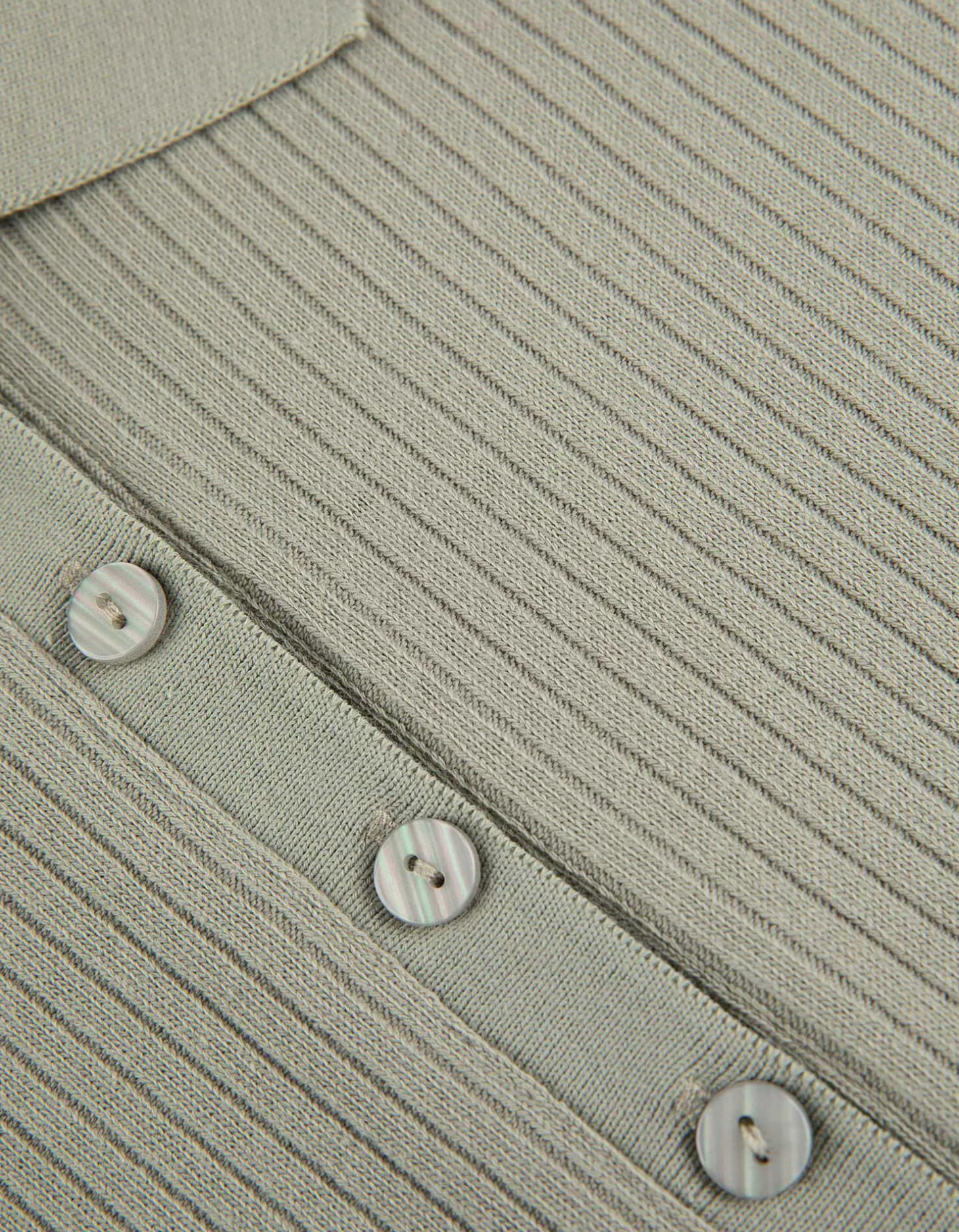 Poloshirt - Geribde structuur - lichtgroen