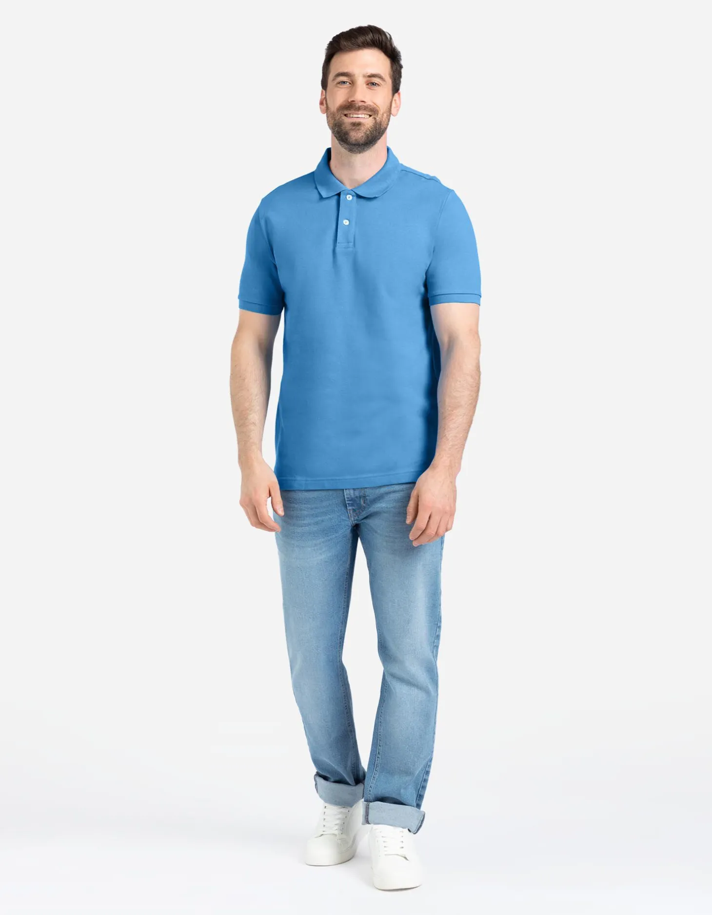 Poloshirt - Katoen - blauw