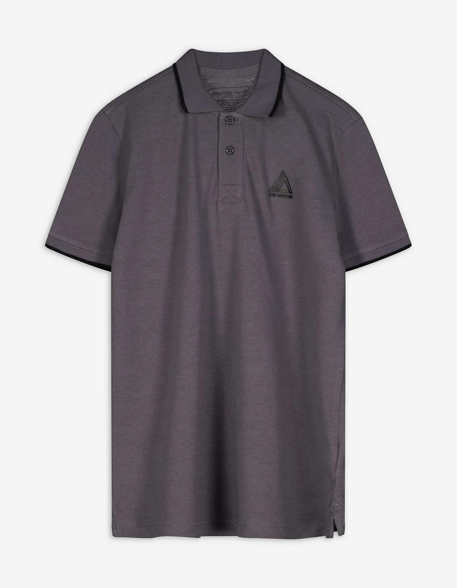 Poloshirt - Katoen - donkergrijs
