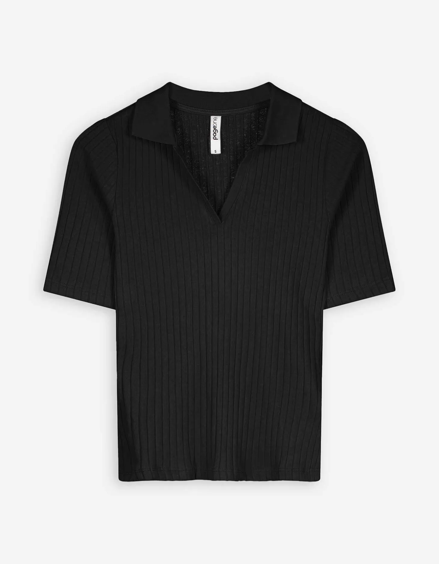 Poloshirt - Katoenmix - zwart