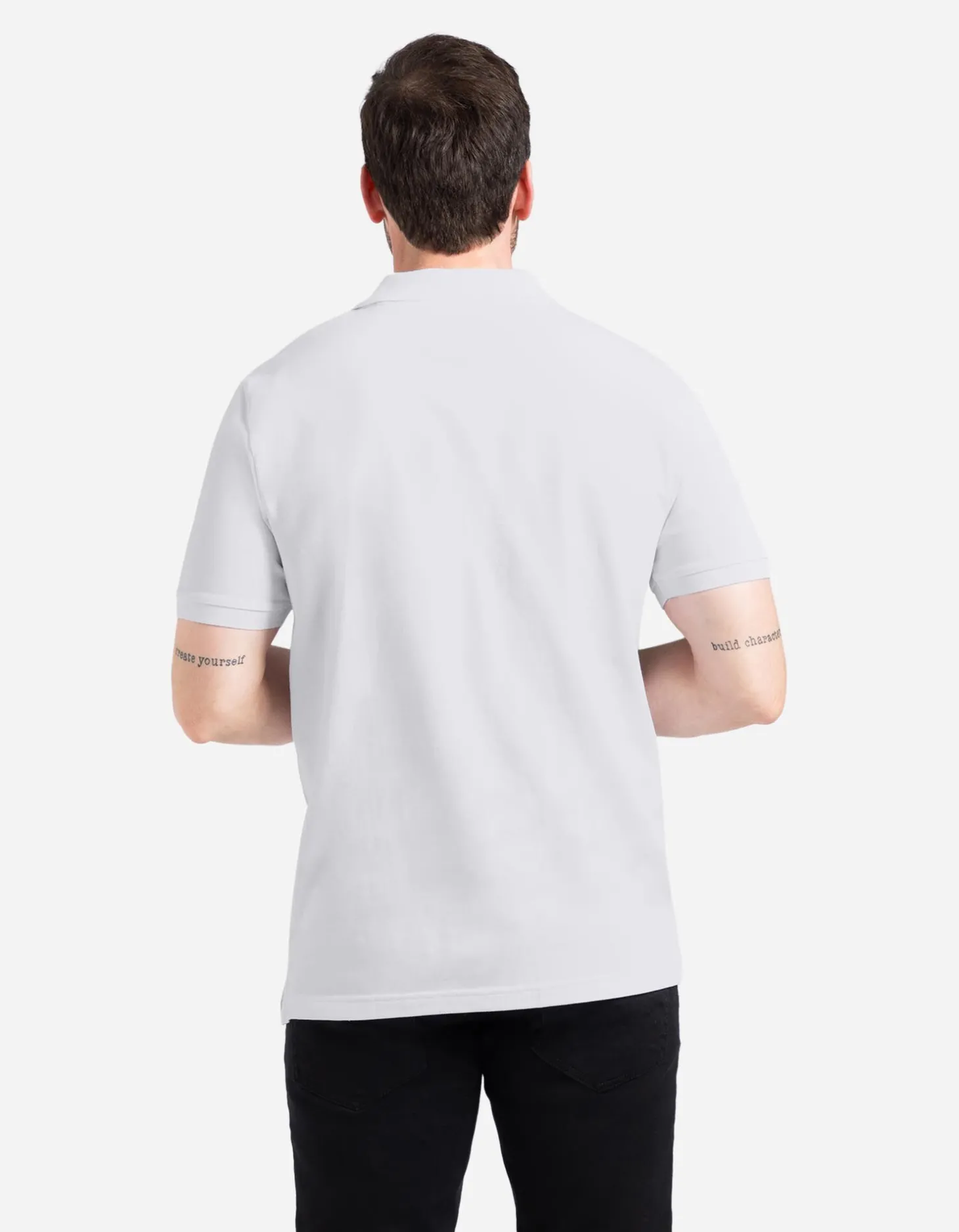 Poloshirt - Knoopsluiting - wit