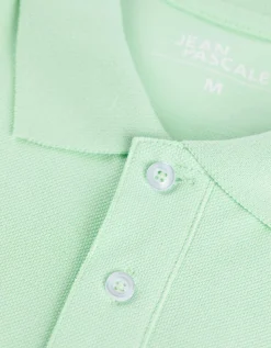 Poloshirt - Knoopsluiting - lichtgroen