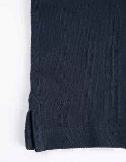 Poloshirt - Knoopsluiting - donkerblauw