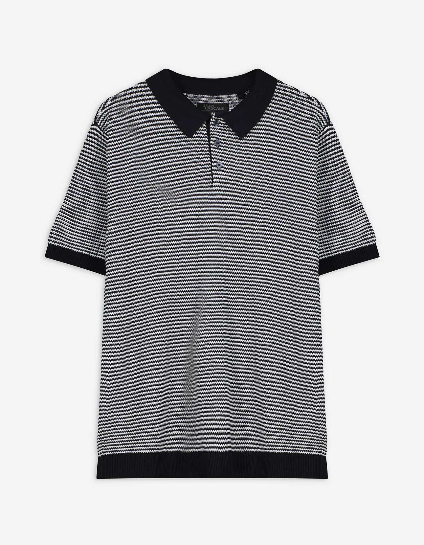 Poloshirt - Motief all-over - donkerblauw