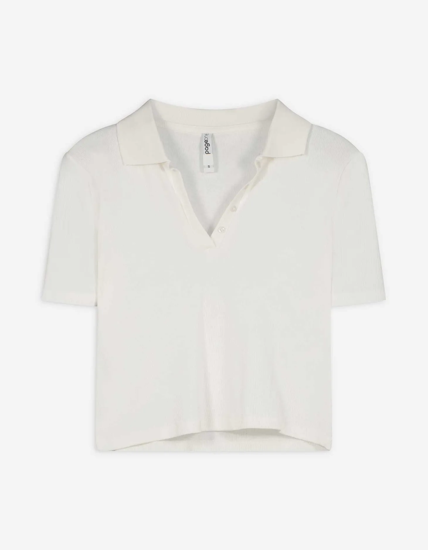 Poloshirt - Overhemd kraag - wit