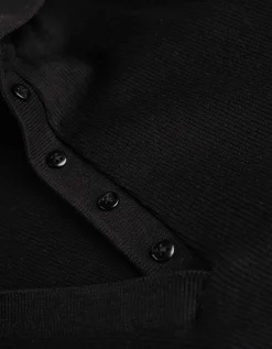 Poloshirt - Overhemd kraag - zwart