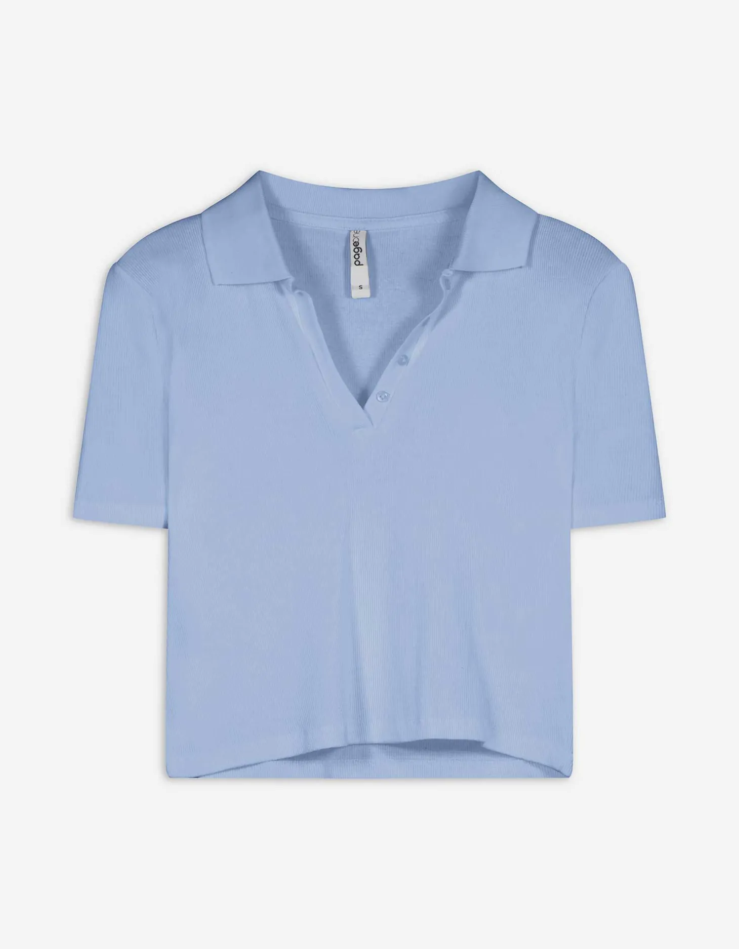 Poloshirt - Overhemd kraag - lichtblauw