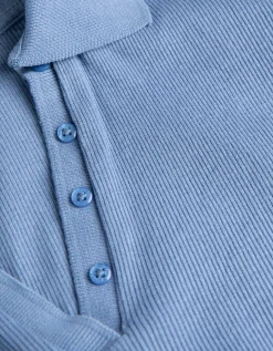 Poloshirt - Overhemd kraag - lichtblauw