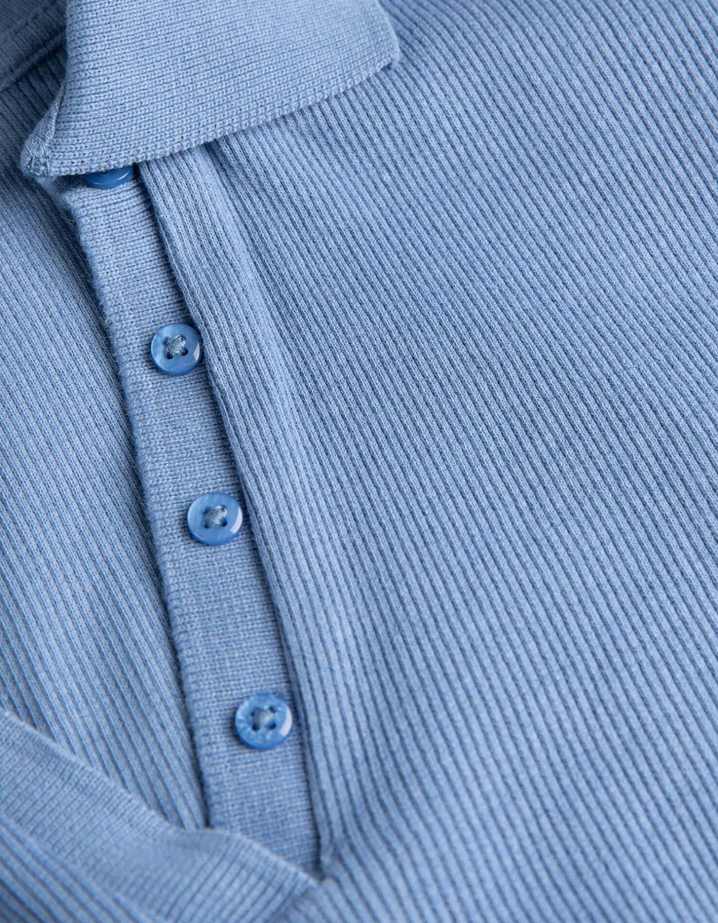 Poloshirt - Overhemd kraag - lichtblauw