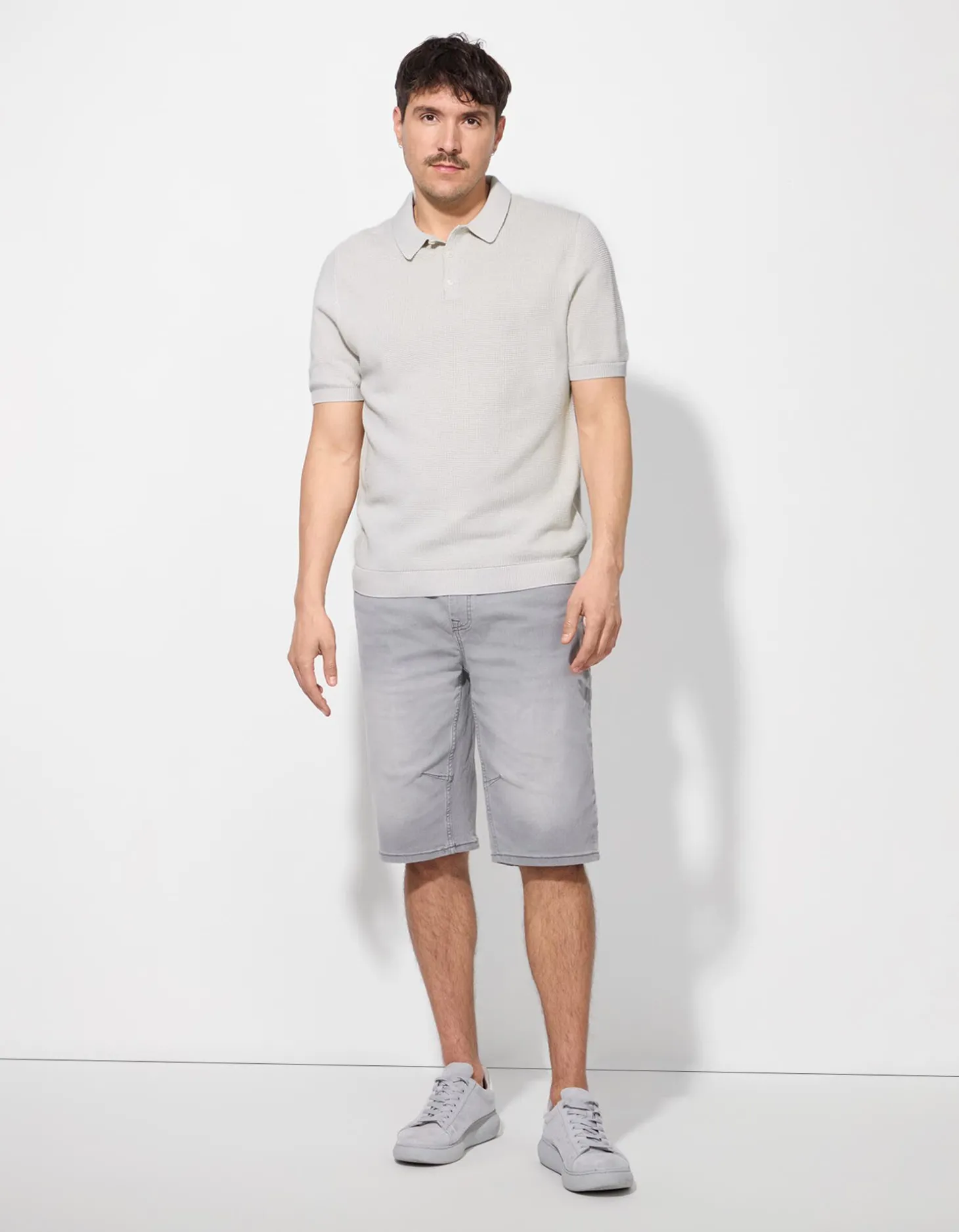 Poloshirt - Polo kraag - beige