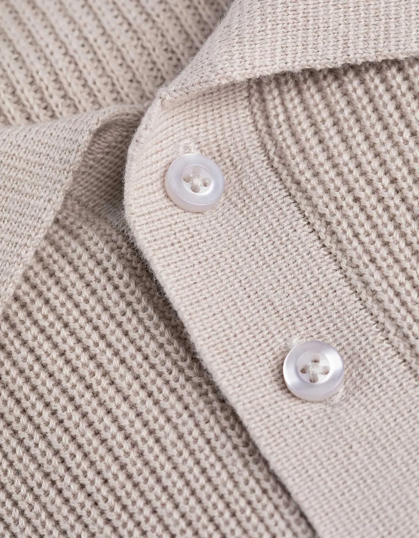 Poloshirt - Polo kraag - beige