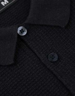 Poloshirt - Polo kraag - donkerblauw