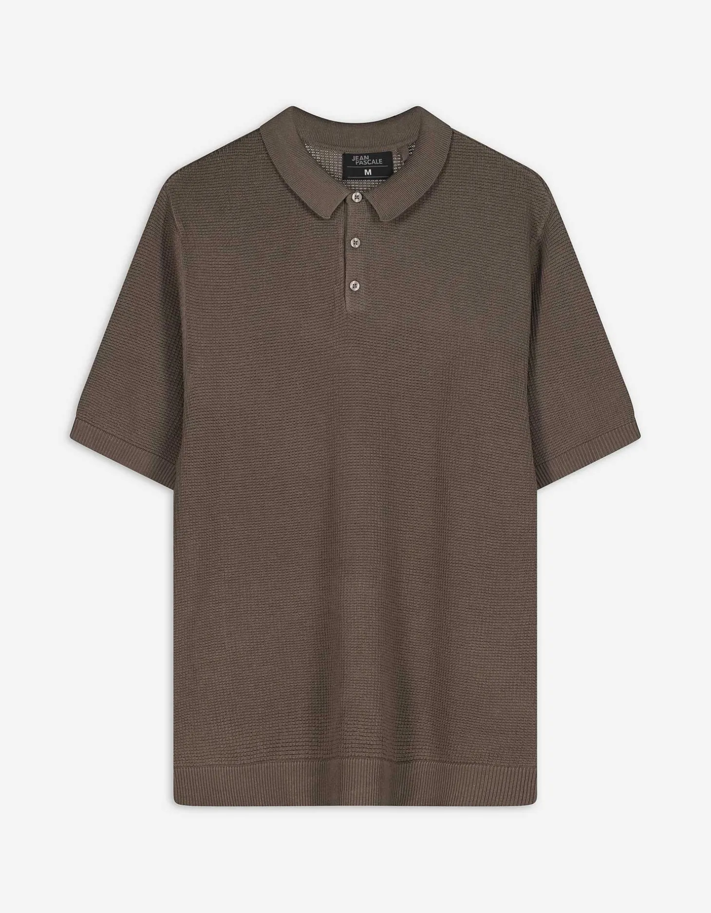 Poloshirt - Polo kraag - lichtbruin