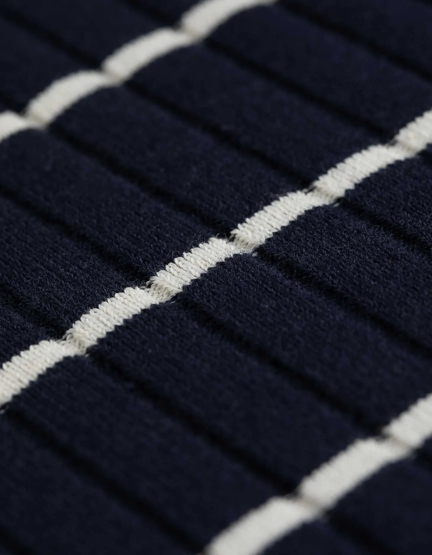 Poloshirt - Strepen - donkerblauw